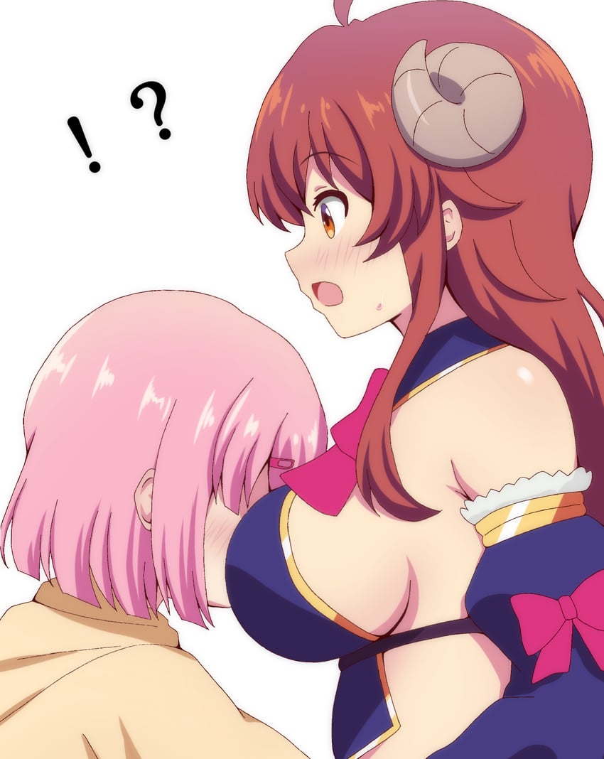 yoshida yuuko and chiyoda momo (machikado mazoku) drawn by poa_mellhen