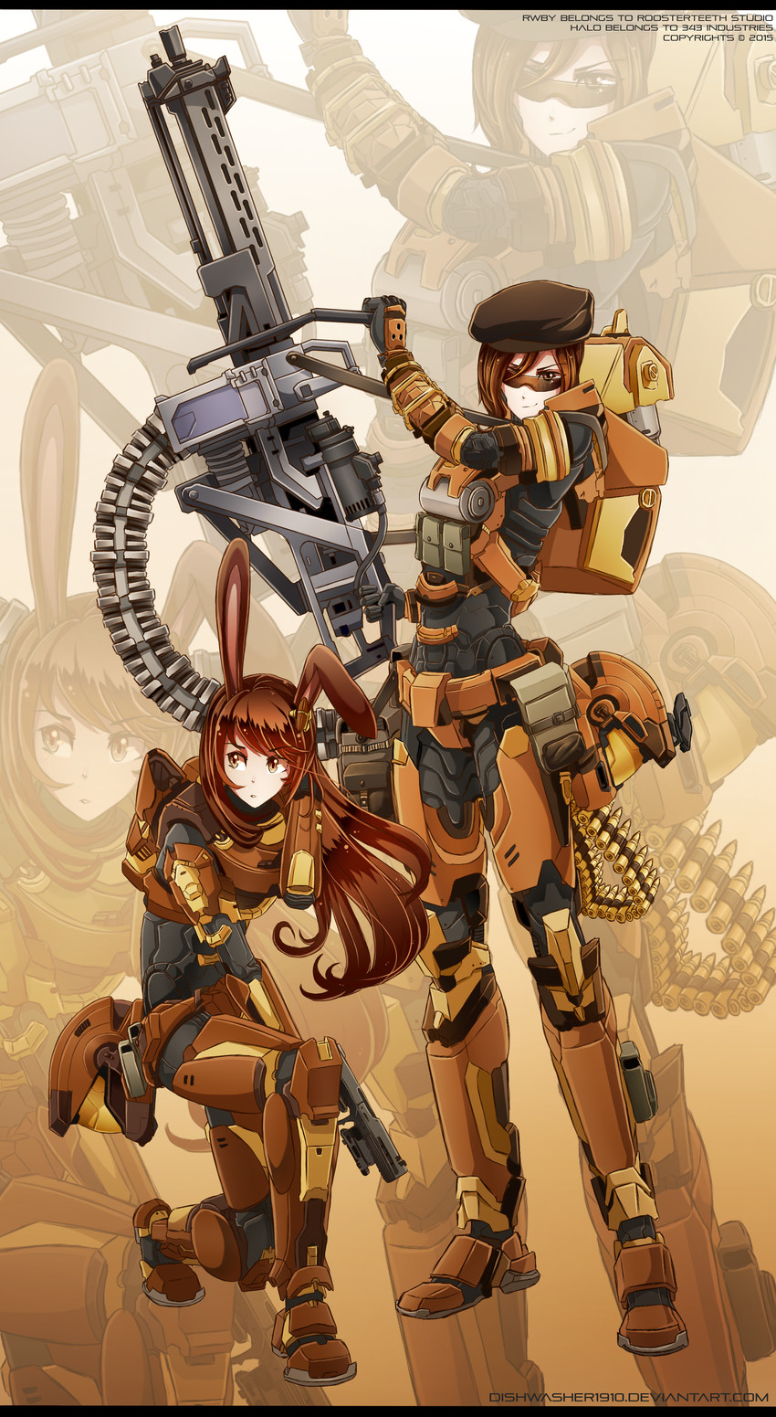 velvet scarlatina and coco adel (rwby and 1 more) drawn by dishwasher1910