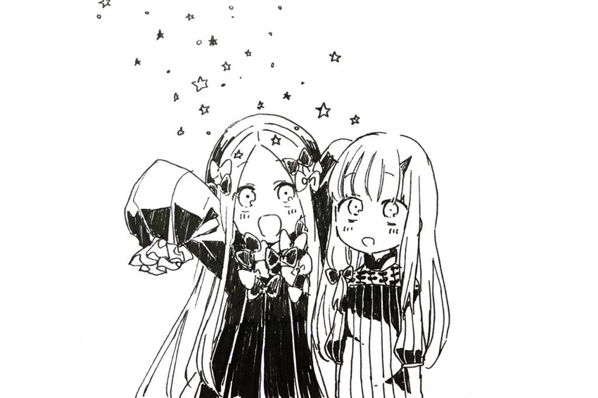 abigail williams and lavinia whateley (fate and 1 more) drawn by sofra