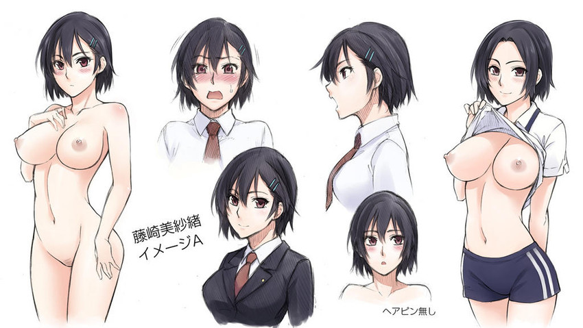 fujisaki misao (gohoubi wa yawahada de akogare no osanajimi wa seitokaichou) drawn by korisei