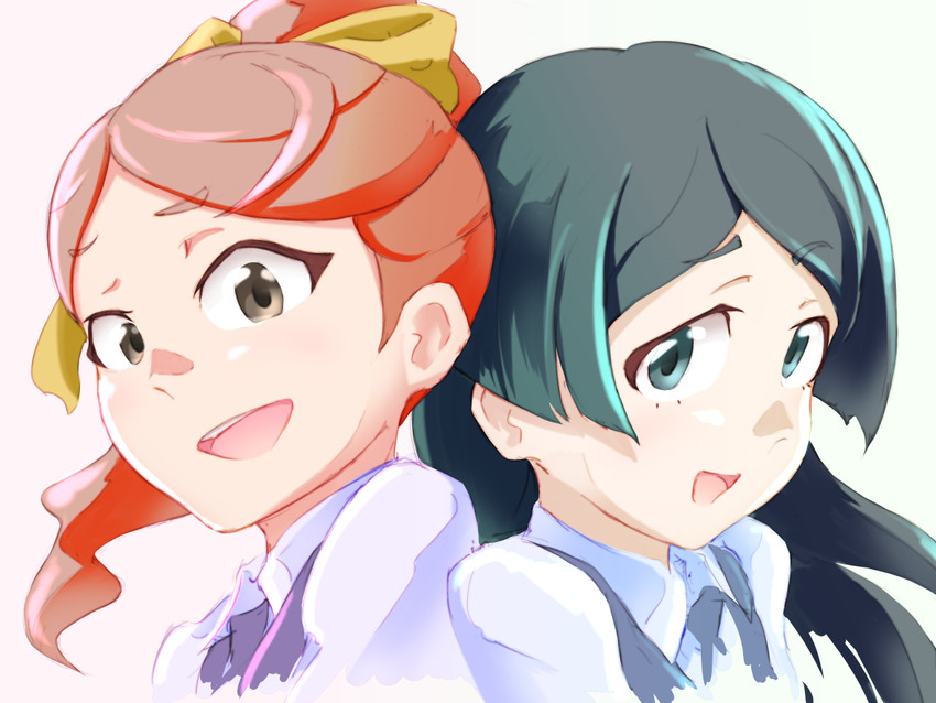barbara parker and hanna england (little witch academia) drawn by tei-o