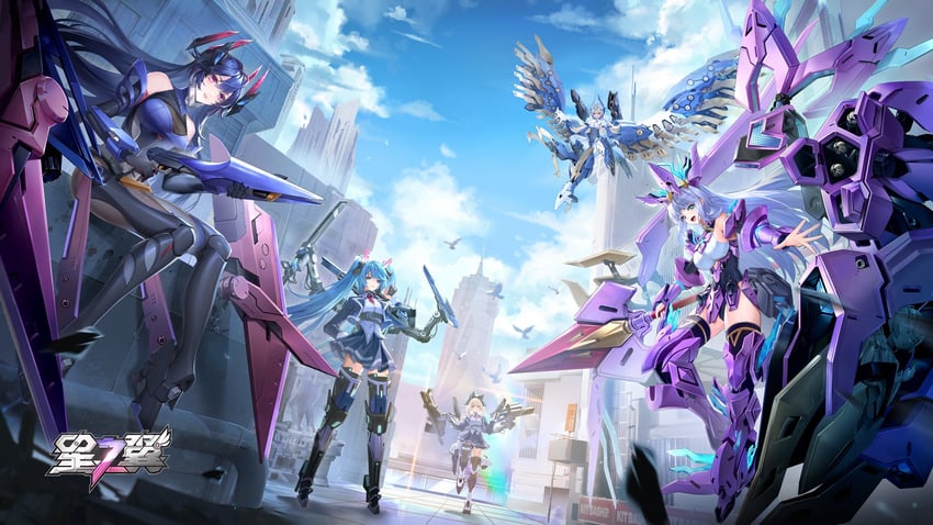 hikari, kaze, convallaria, cherub, and griffin (starward)