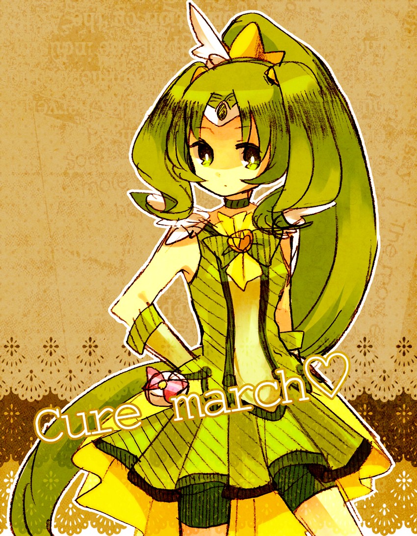 midorikawa nao and cure march (precure and 1 more) drawn by kinomiya_machi