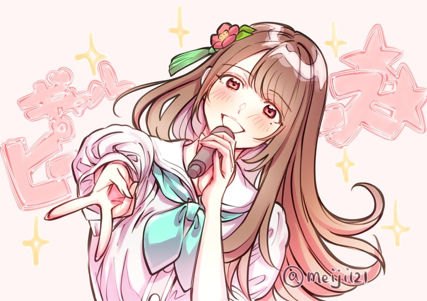 hanamiya nina (love live! and 2 more) drawn by meiji_(mosamoo3)
