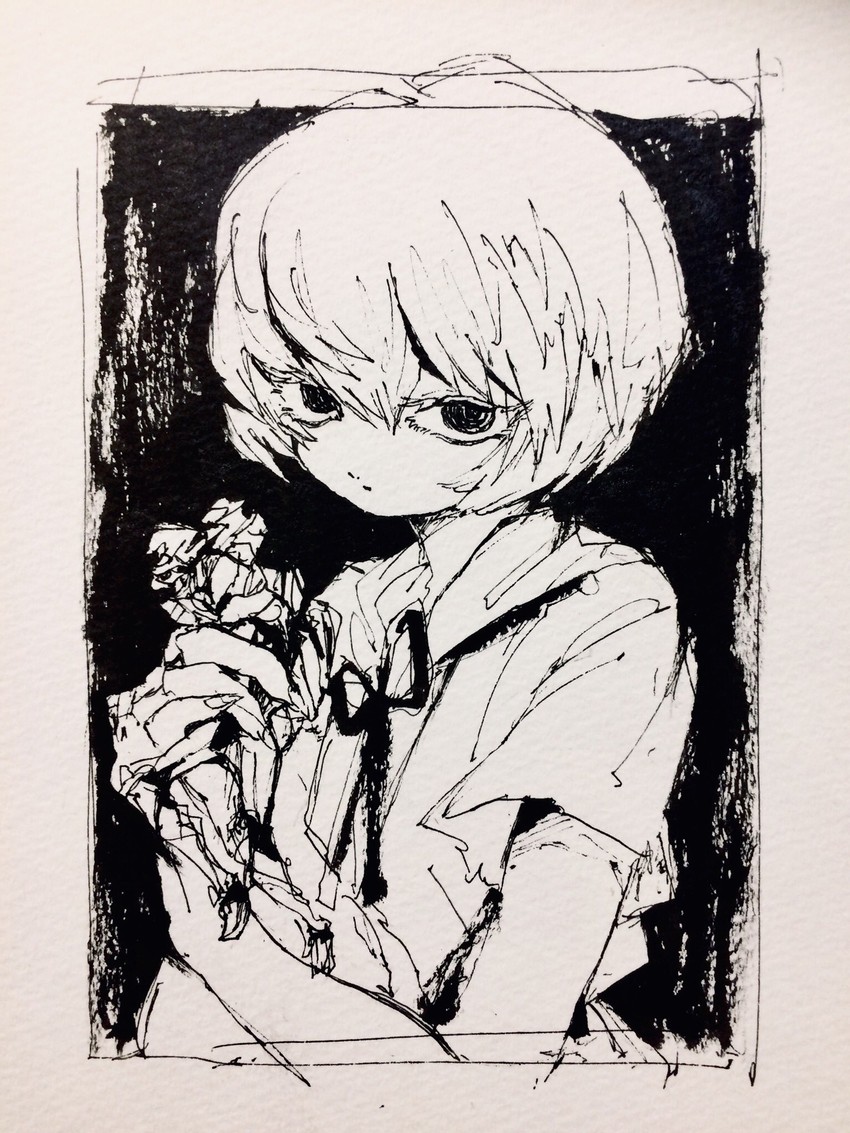 ayanami rei and eva 00 (neon genesis evangelion) drawn by yamakita_higashi