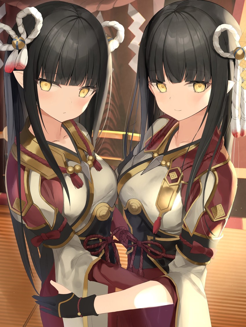 hinoa and minoto (monster hunter and 1 more) drawn by zukan_(db_tyoutyo)