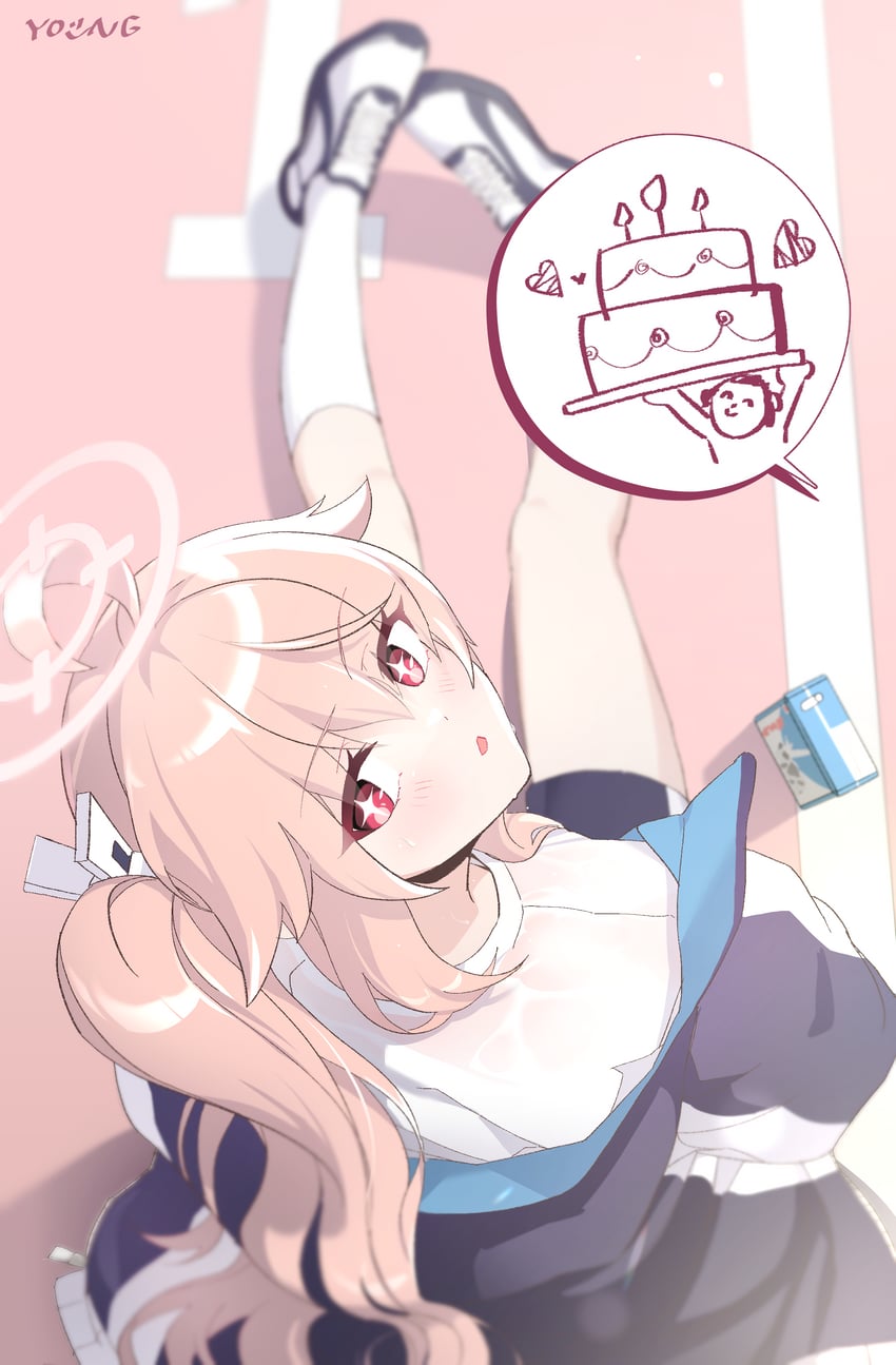 sensei, doodle sensei, and natsu (blue archive) drawn by y0ung