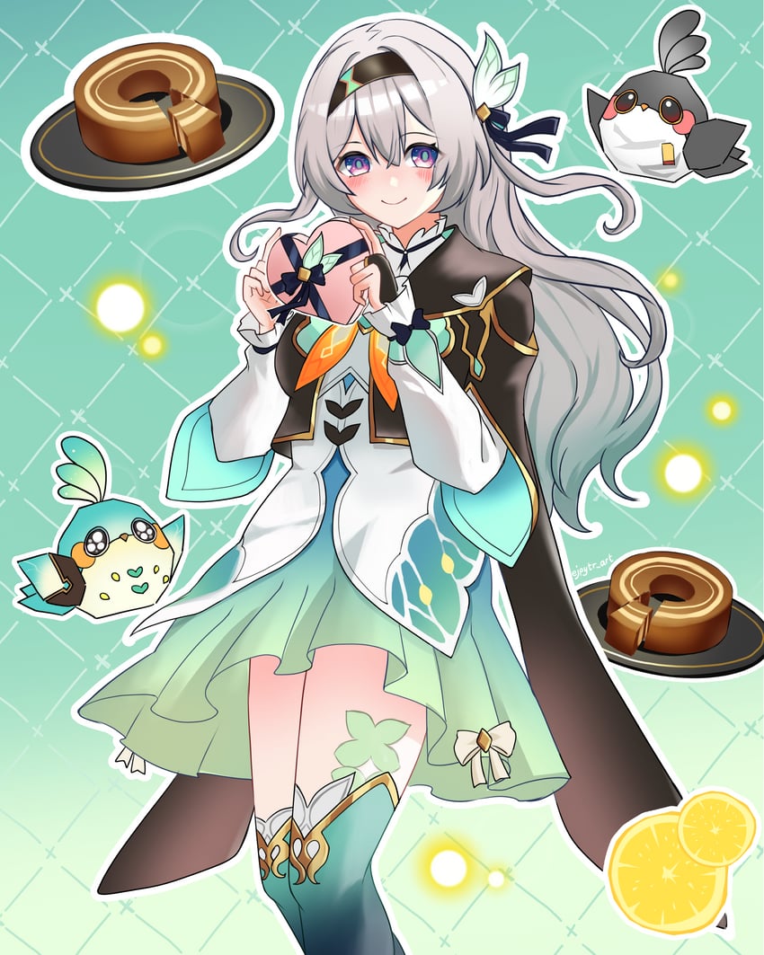 trailblazer and firefly (honkai and 1 more) drawn by ejpytr