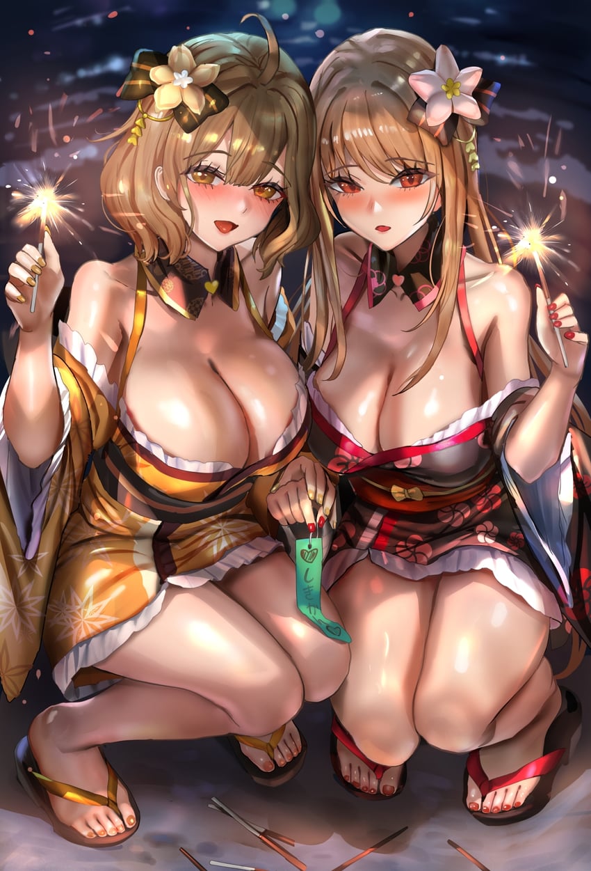 anis and rapi (goddess of victory: nikke) drawn by himonoata
