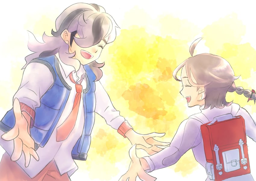 juliana and arven (pokemon and 1 more) drawn by mama_sono_1