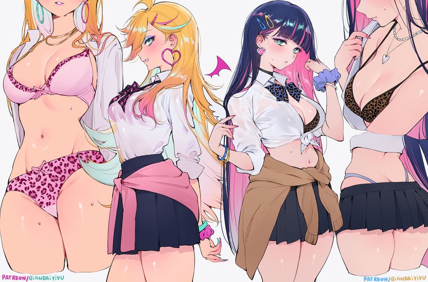 stocking and panty (panty & stocking with garterbelt) drawn by qiandaiyiyu