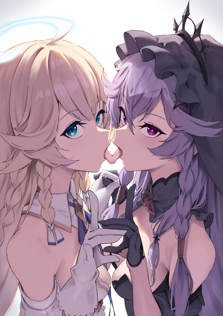 angelica and sinful angelica (epic seven) drawn by karadborg