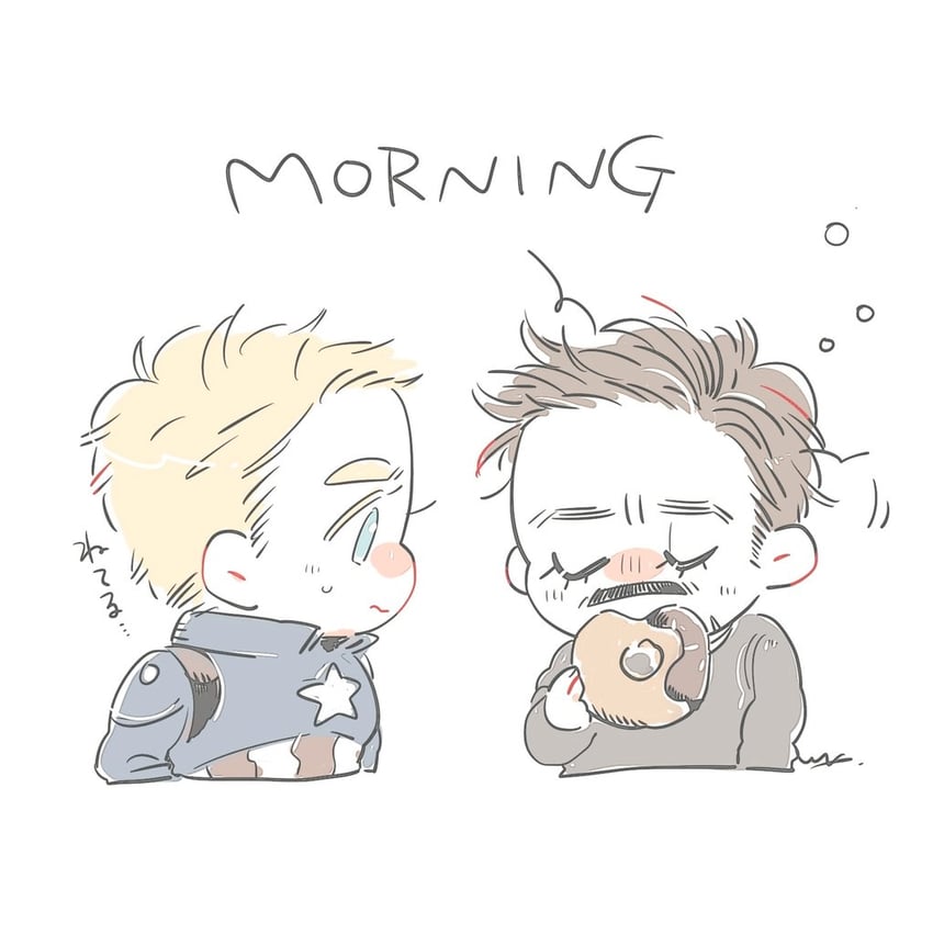steve rogers, tony stark, and captain america (marvel and 2 more) drawn by my_3rd