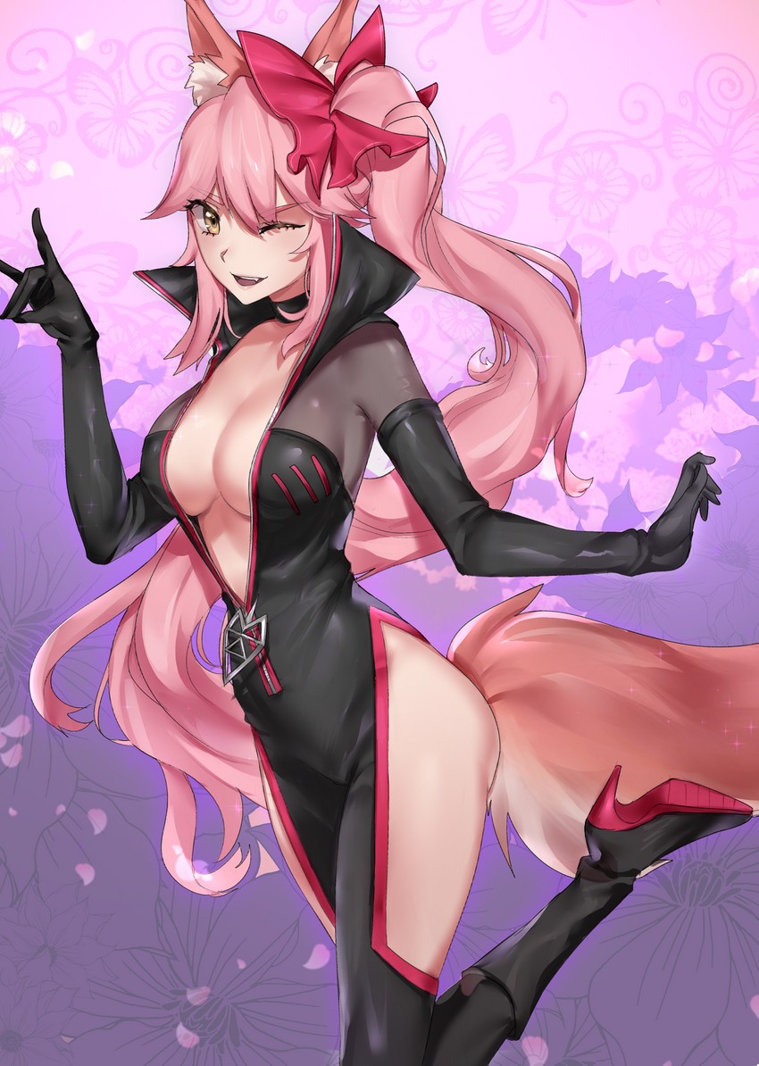 tamamo and koyanskaya (fate and 1 more) drawn by ryairyai