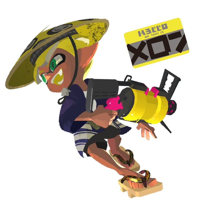 inkling player character and inkling boy (splatoon and 1 more) drawn by inoue_seita