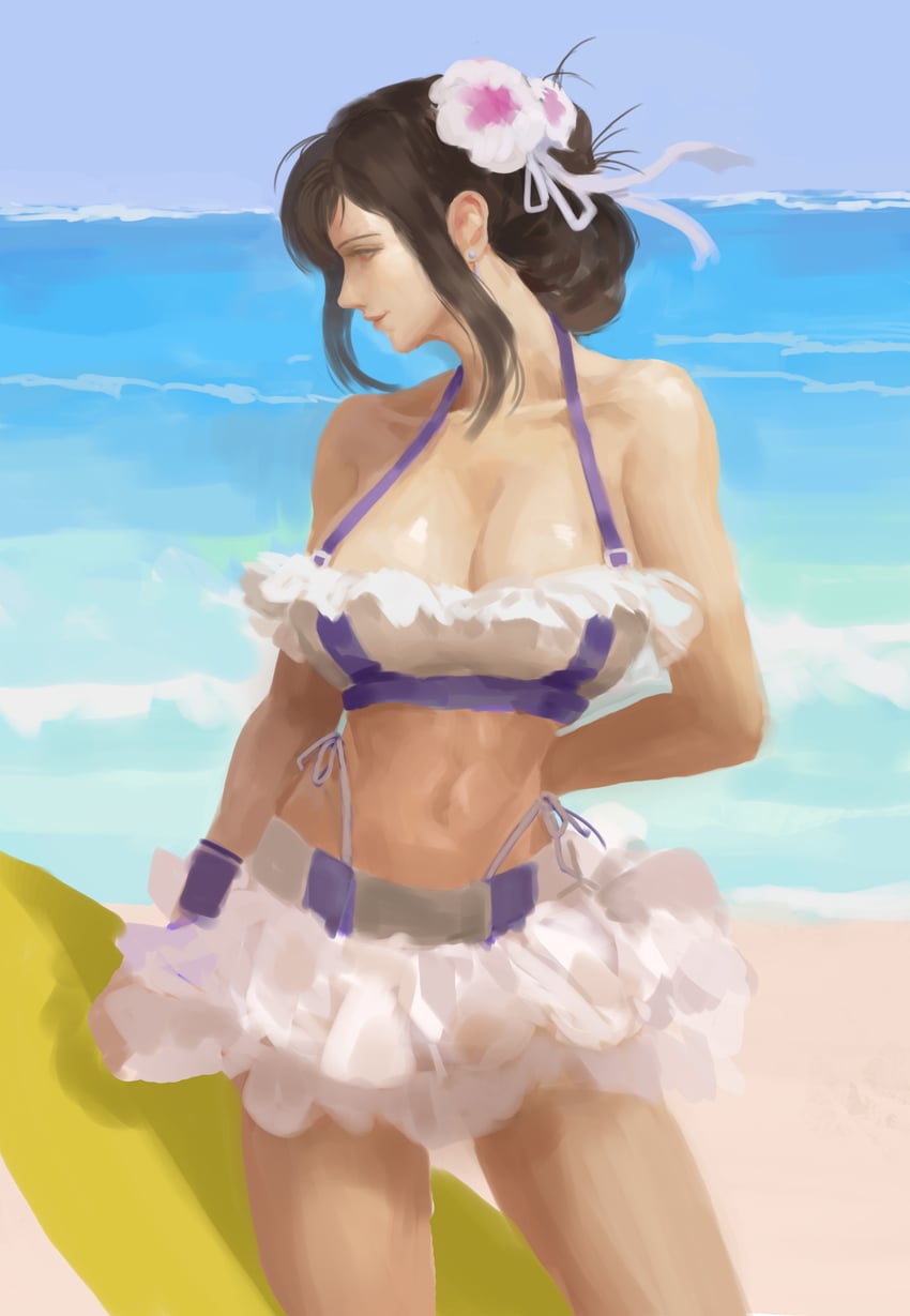 tifa lockhart (final fantasy and 3 more) drawn by zoewingsz