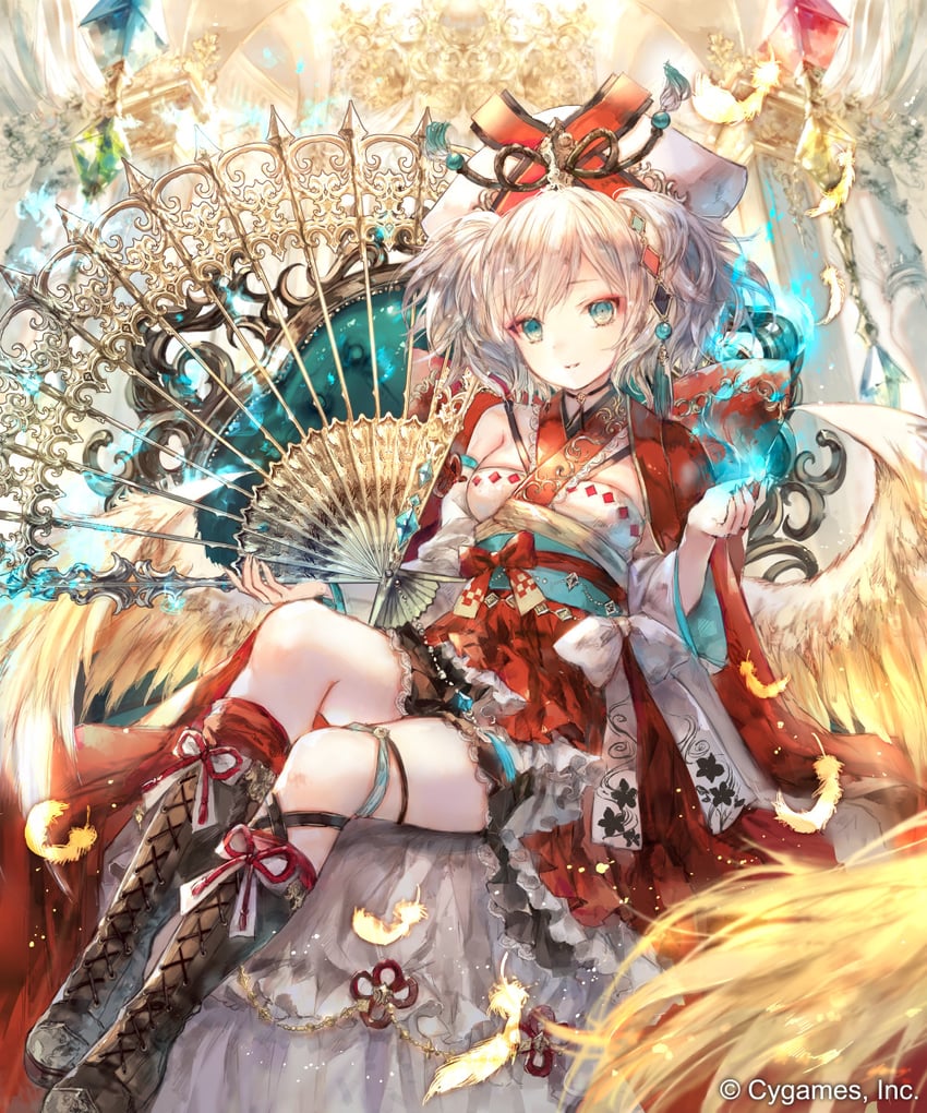 resplendent phoenix (princess connect! and 1 more) drawn by onineko