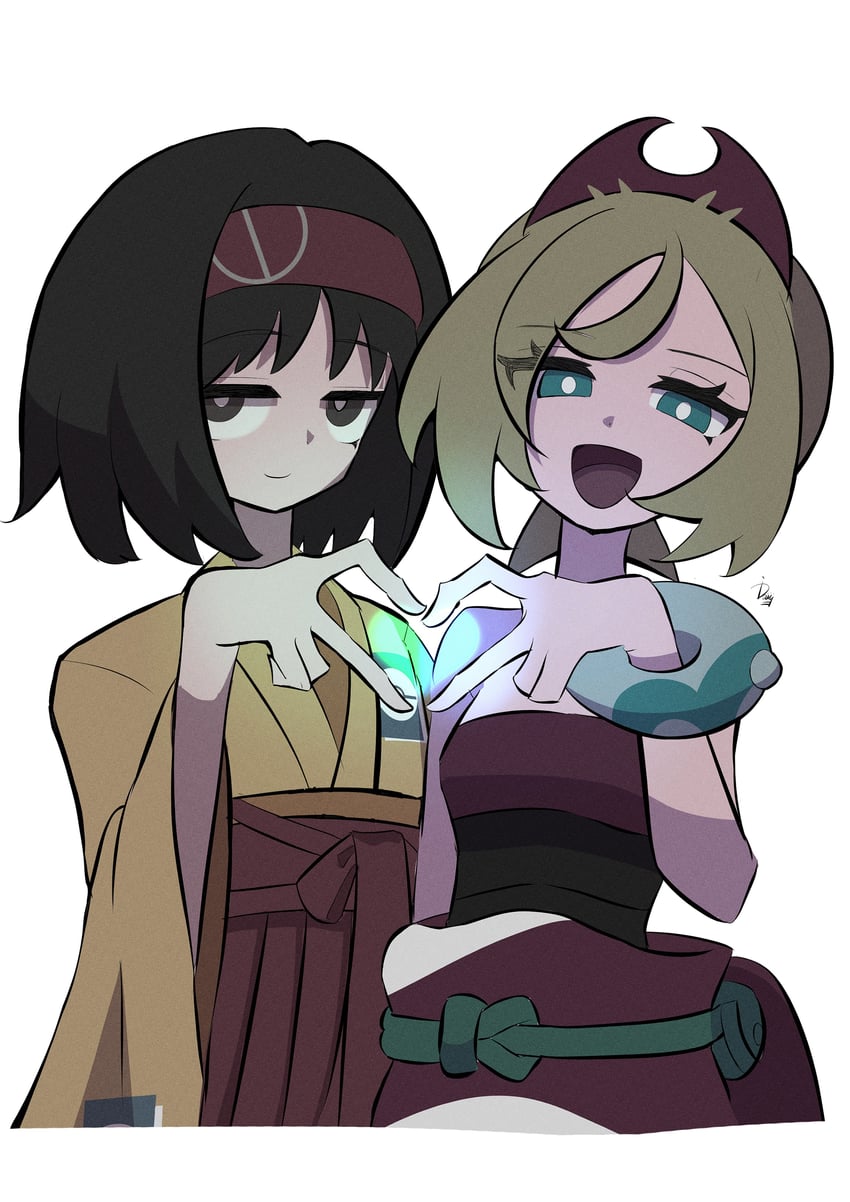 irida and erika (pokemon and 4 more) drawn by ida_(idalol490)