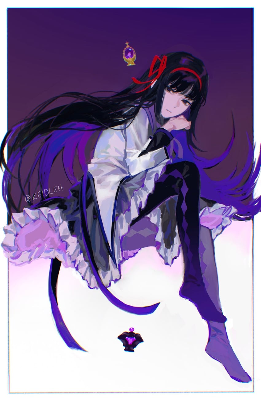 akemi homura (mahou shoujo madoka magica and 1 more) drawn by keibleh