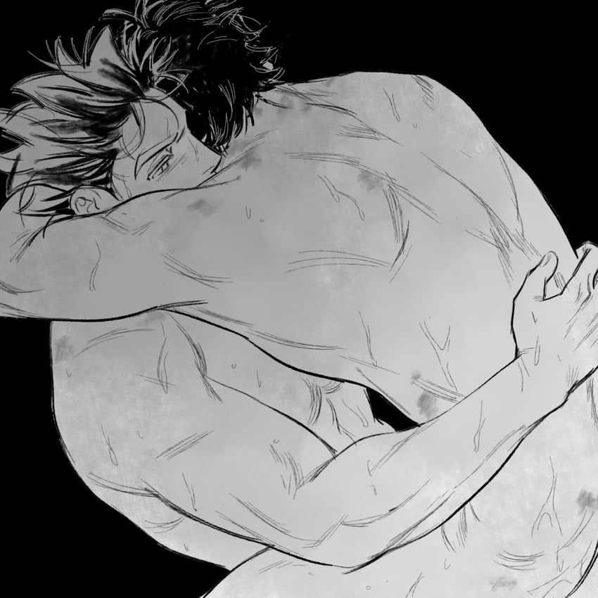 bokuto koutarou and akaashi keiji (haikyuu!!) drawn by rgb_rgb