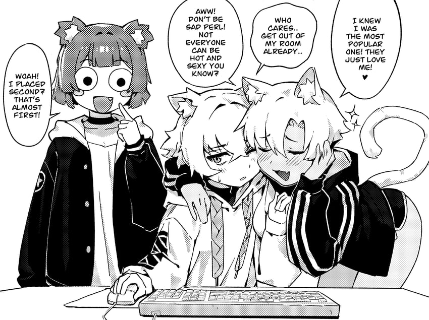 gris, kara, and perl (go! go! gris!) drawn by vertigris