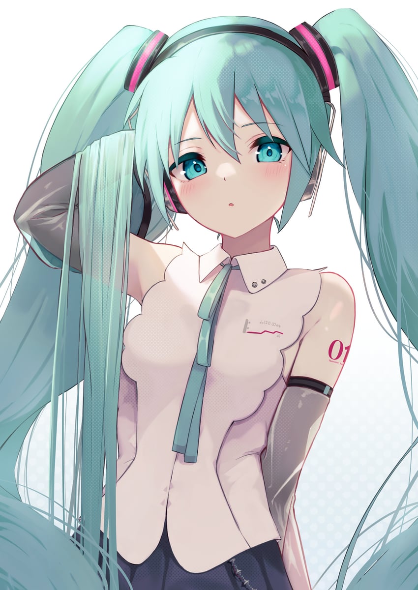 hatsune miku (vocaloid and 1 more) drawn by buket_pudding_i