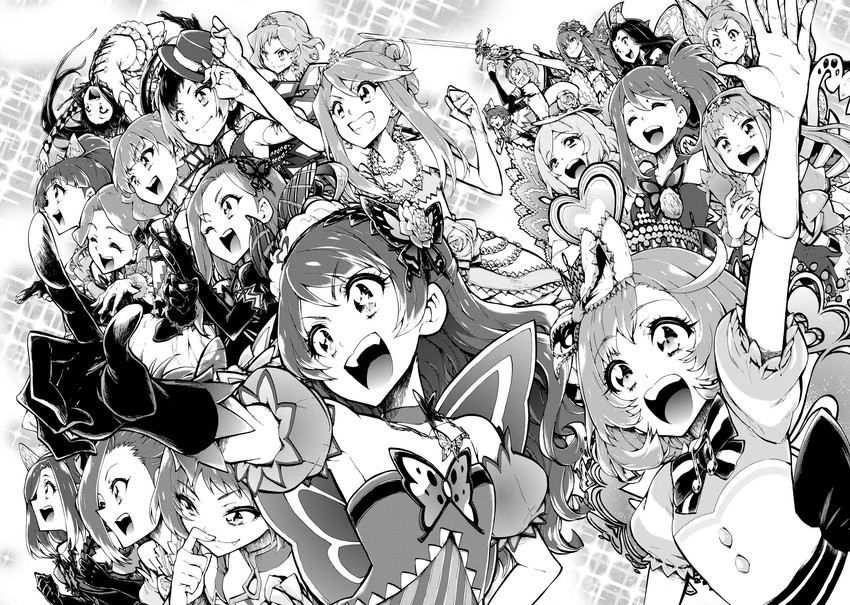 ayase naru, renjouji beru, morizono wakana, harune aira, fukuhara ann, and 16 more (pretty series and 4 more) drawn by enouchi_ai