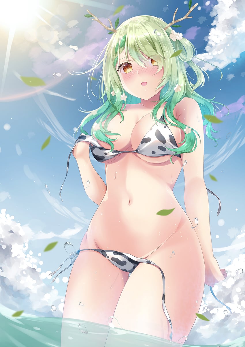 ceres fauna (hololive and 1 more) drawn by kishimaharuno