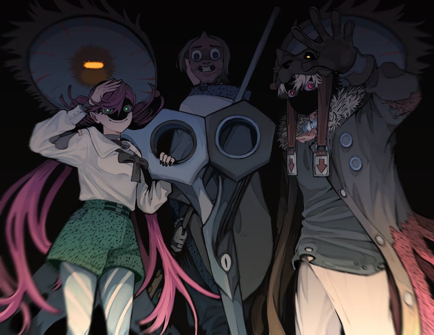 rudo surebrec, riyo reaper, and zanka nijiku (gachiakuta) drawn by 4388m and remonucha