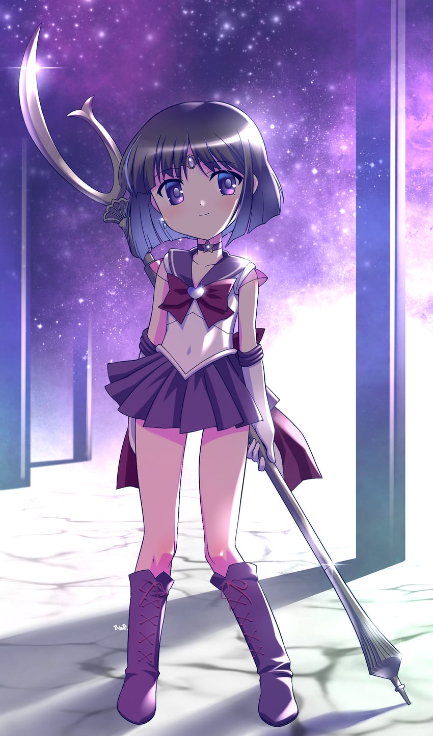 tomoe hotaru, sailor saturn, and super sailor saturn (bishoujo senshi sailor moon) drawn by himehachi_(hime8manga)