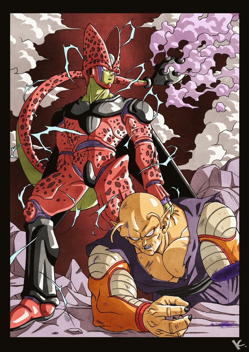 piccolo, cell, perfect cell, orange piccolo, and cell max (dragon ball and 2 more) drawn by kakeru_(dbskakeru)