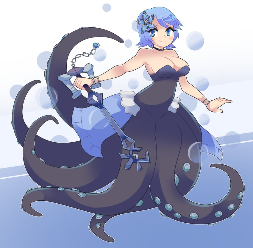 aqua (kingdom hearts and 1 more) drawn by onigiri_punch