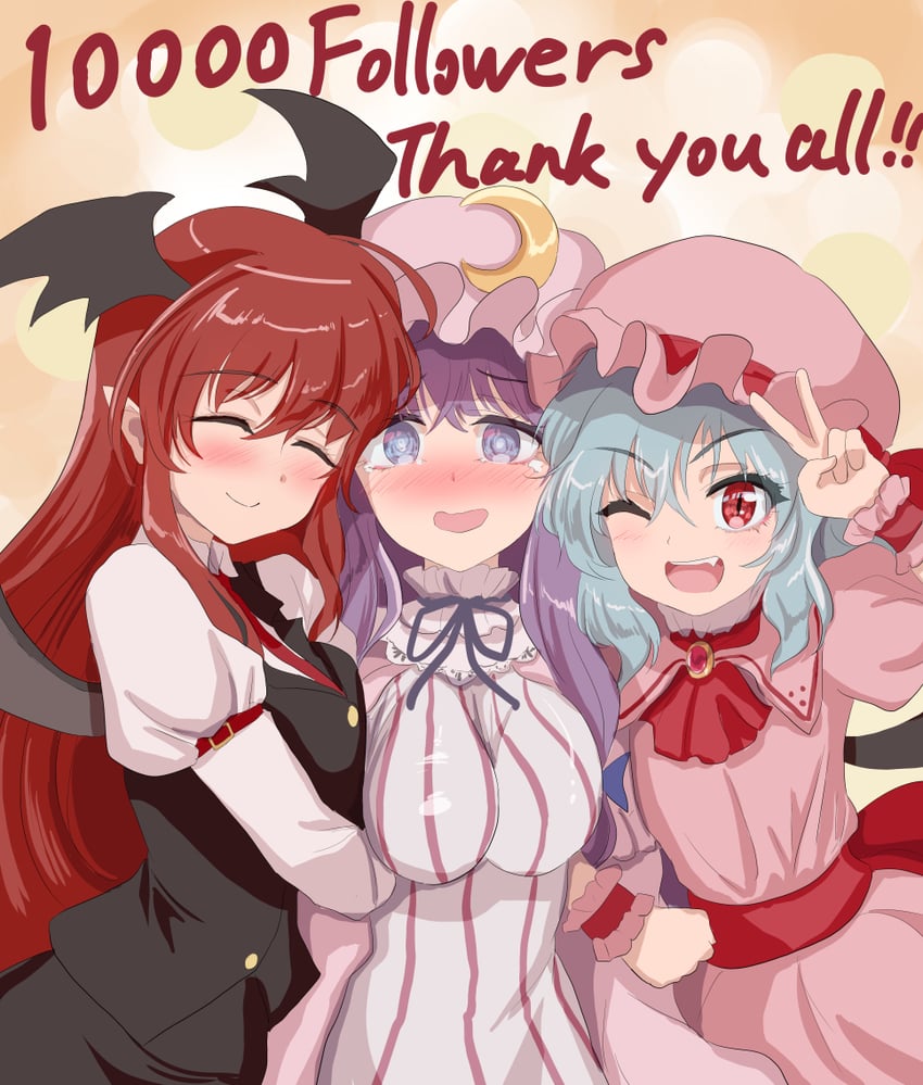 remilia scarlet, patchouli knowledge, and koakuma (touhou) drawn by namiki_(remiter00)