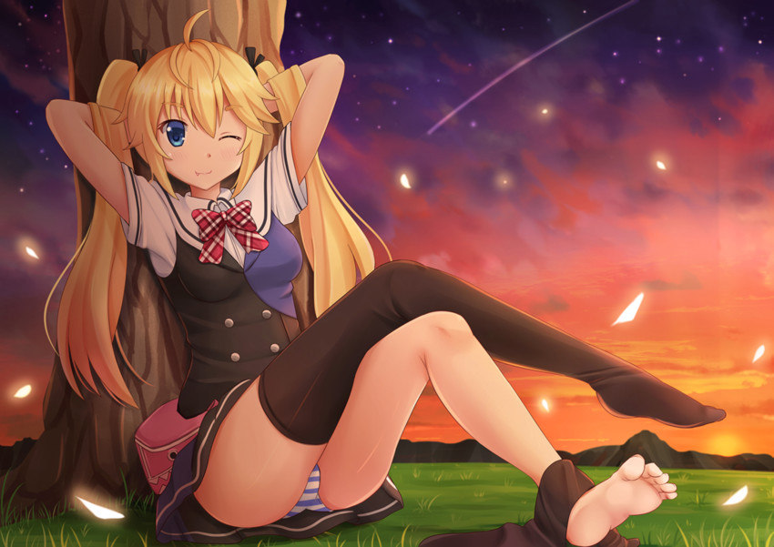 matsushima michiru (grisaia and 1 more) drawn by kazenokaze