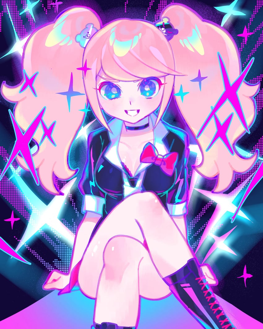 enoshima junko (danganronpa and 1 more) drawn by iro_(mywife_sunny)