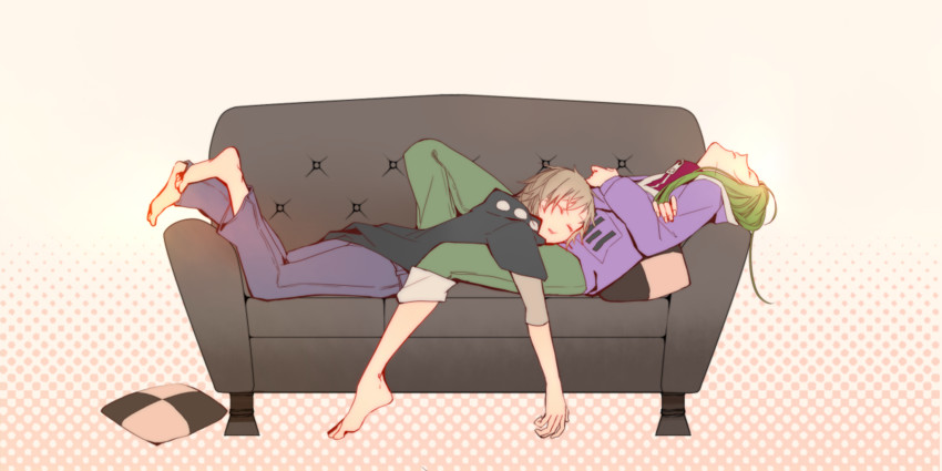 kido tsubomi and kano shuuya (kagerou project) drawn by sennro
