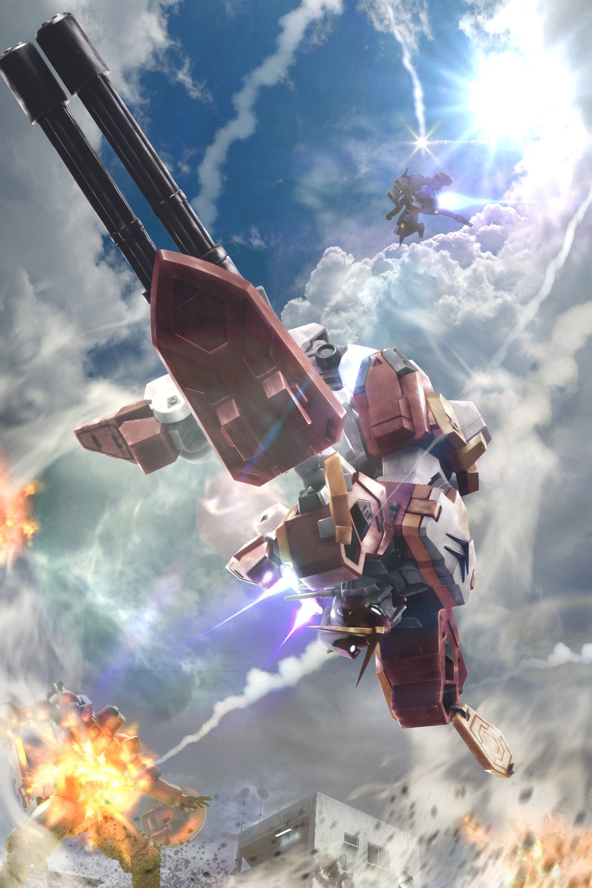 leo, gundam heavyarms, and aries (gundam and 1 more) drawn by boshi_(atuki_mk2)