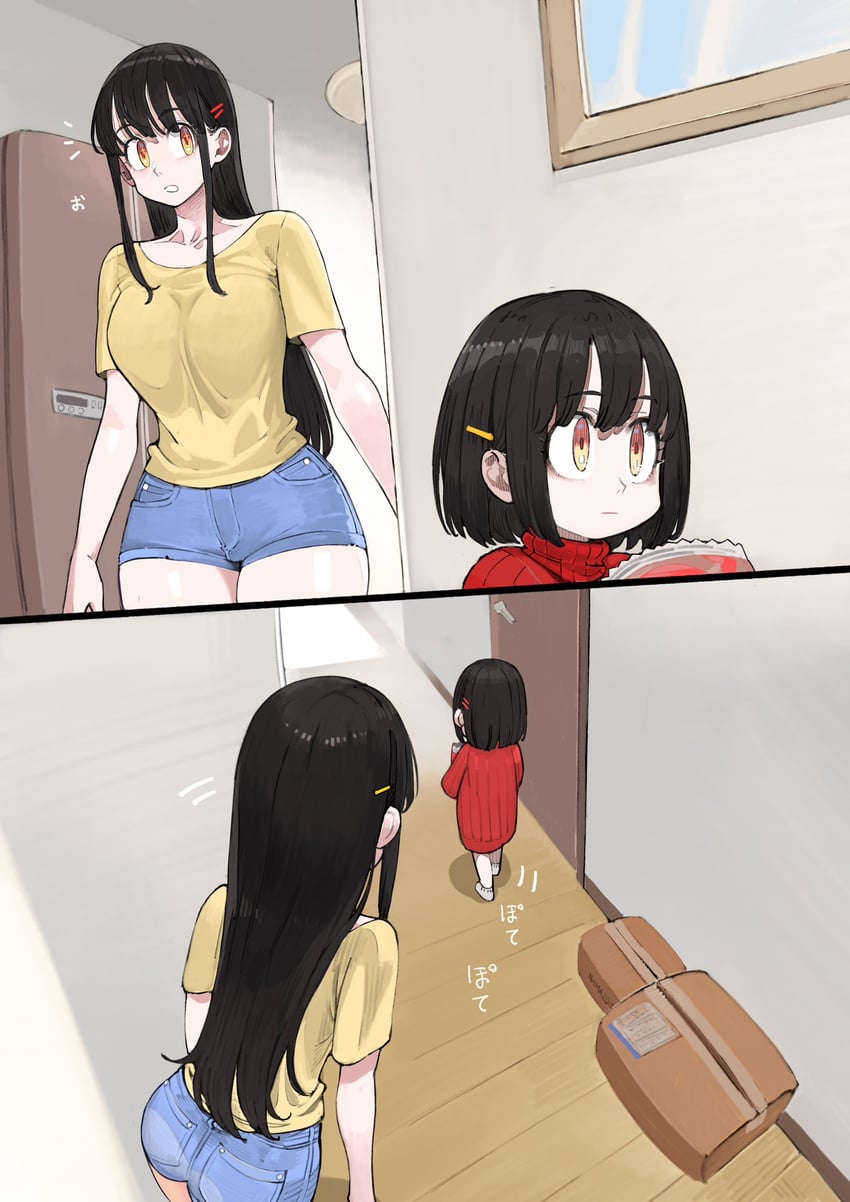 big sister and little sister (original) drawn by jun_(navigavi)