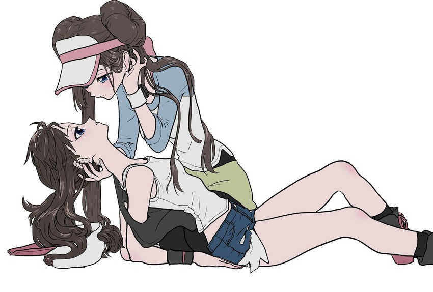 rosa and hilda (pokemon and 2 more) drawn by minapo