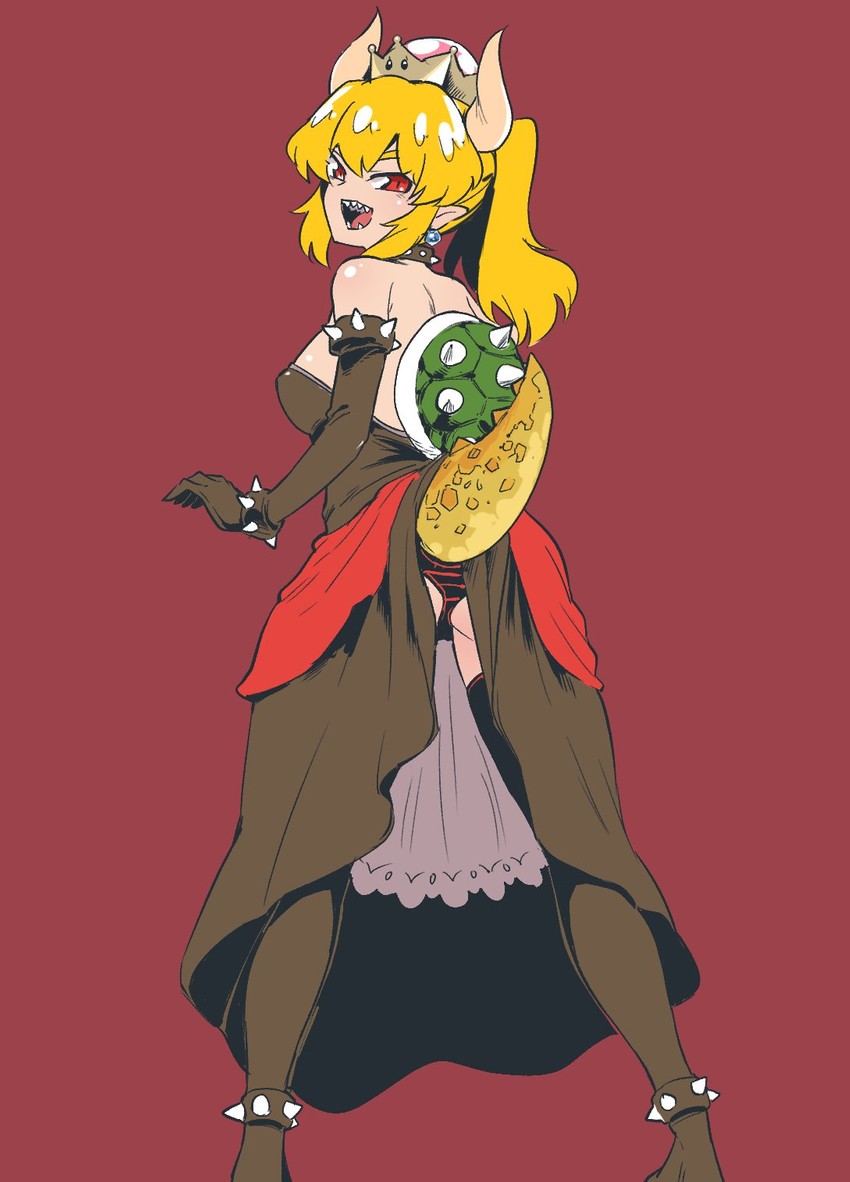 bowsette (mario and 1 more) drawn by aomushi_(mushamusha)