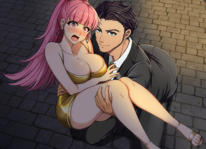 hilda valentine goneril and claude von riegan (fire emblem and 1 more) drawn by tara_(szzj7733)