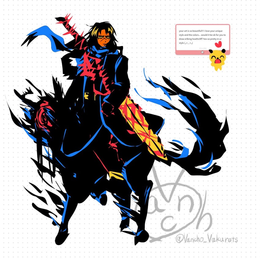 erlking heathcliff and dullahan (project moon and 2 more) drawn by vancho_vakurets