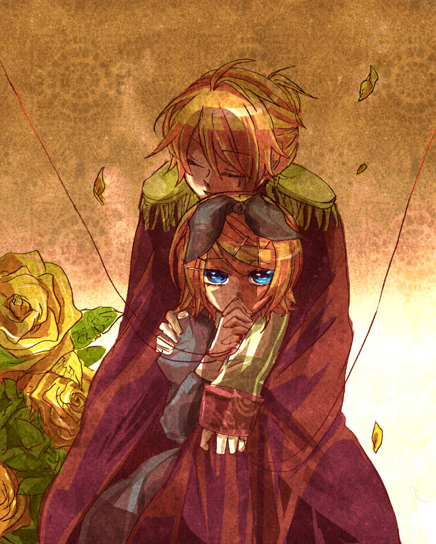 kagamine rin and kagamine len (vocaloid) drawn by ui_(rot)