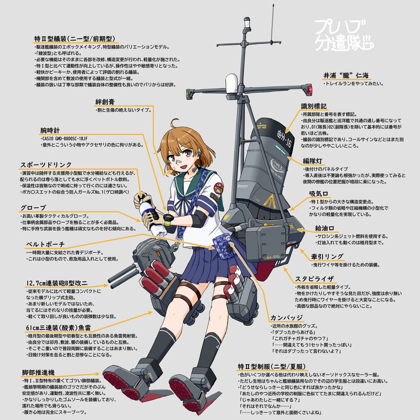 oboro and oboro kai (kantai collection) drawn by samusara
