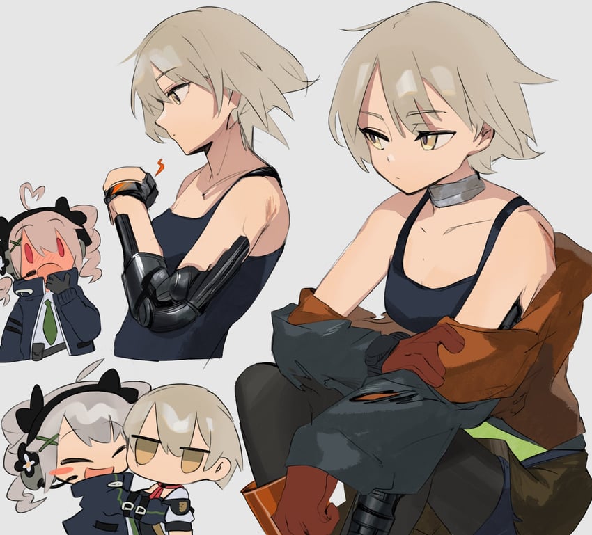 vector and pp-90 (girls' frontline and 1 more) drawn by chesed_(uporyz)