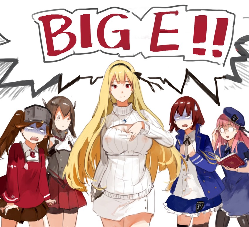 ryuujou, taihou, enterprise, arizona, and mahan (original and 2 more) drawn by jeanex