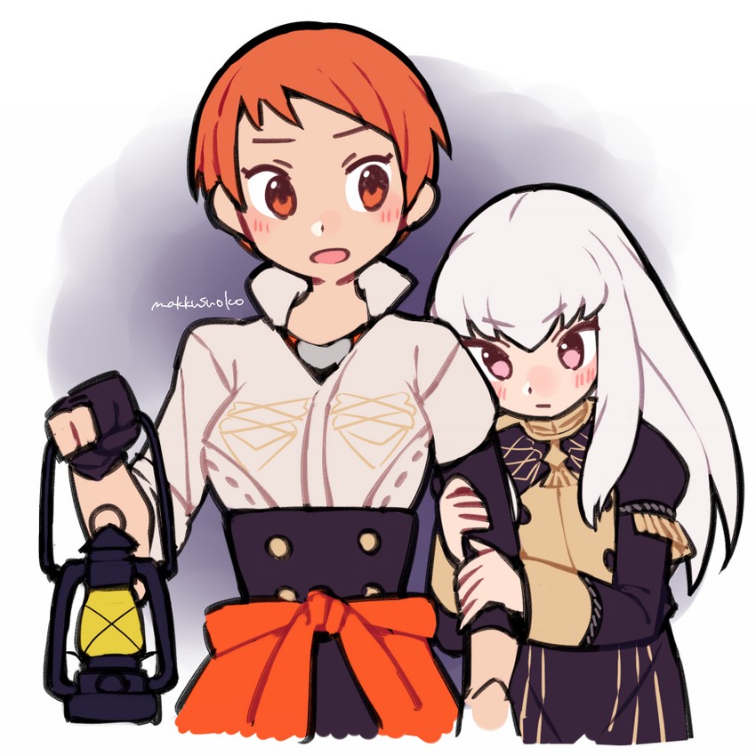 lysithea von ordelia and leonie pinelli (fire emblem and 1 more) drawn by do_m_kaeru