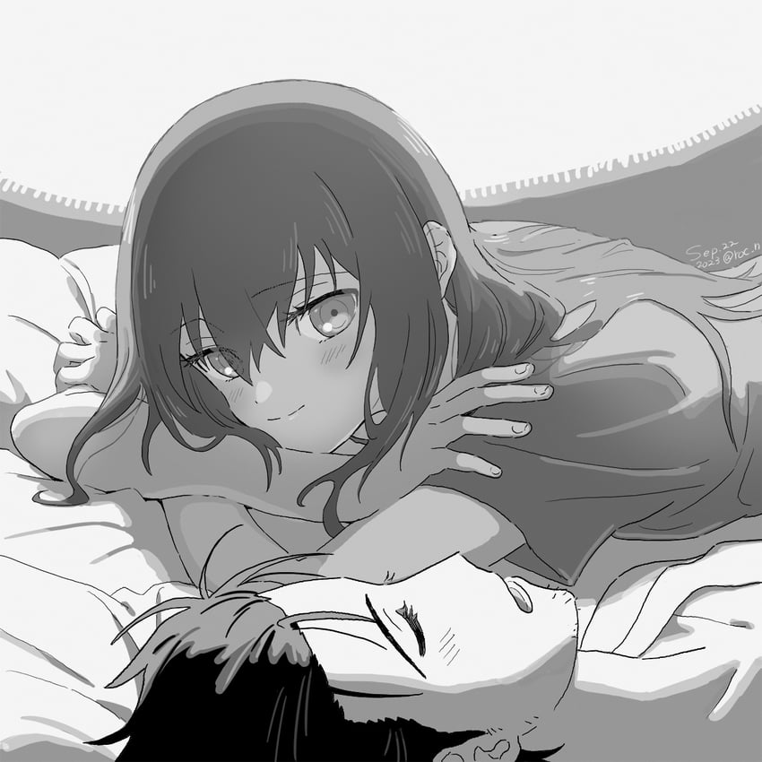 makise kurisu and okabe rintarou (steins;gate) drawn by rocni