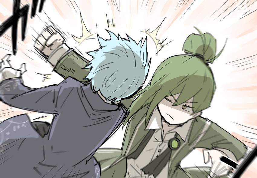 angela and netzach (project moon and 1 more) drawn by kankan33333