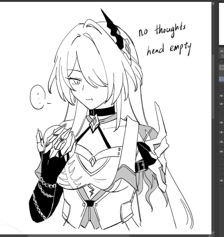 acheron (honkai and 1 more) drawn by rena_(_rrena)